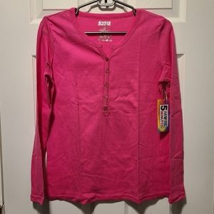 BNWT 5 MORE MINUTES THERMAL PAJAMA TOP SIZE L